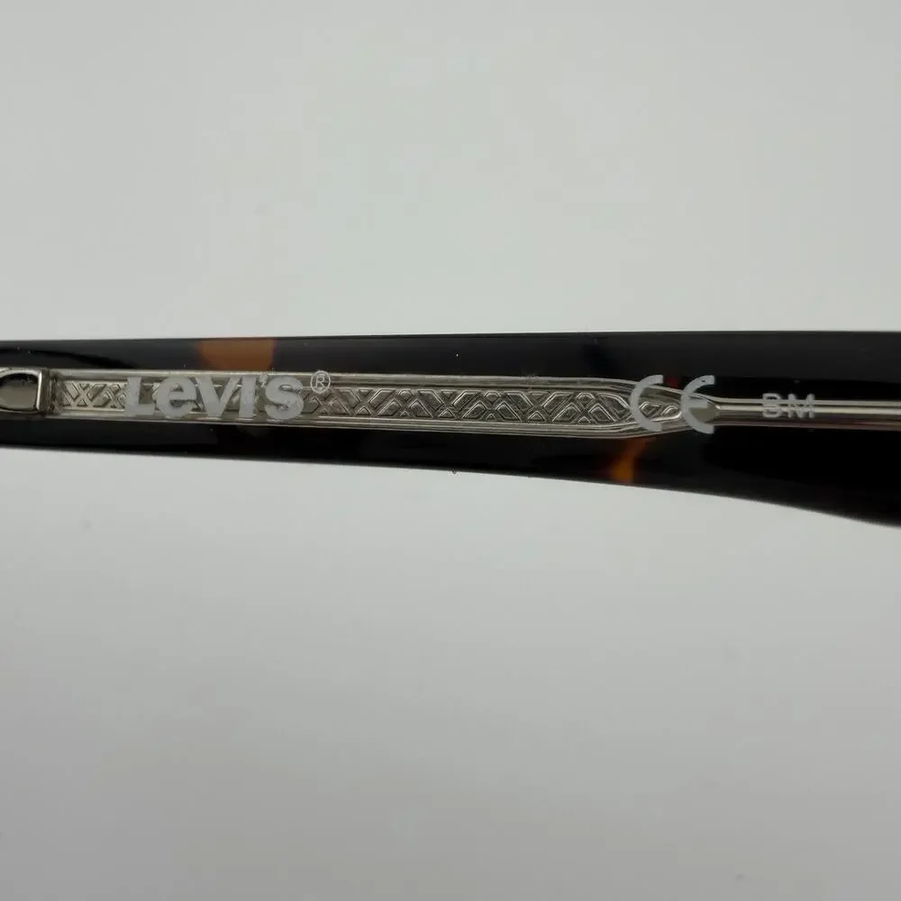 Levi’s V5013 086 Eyeglasses Frames Only Tortoise Round 48-19-145 Hexetate